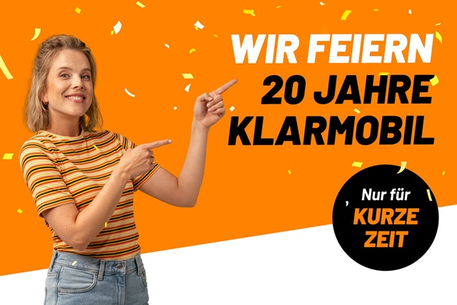 klarmobil wird 20 Jahre alt